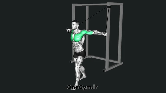کراس اور سینه تک دست با کش از بالا