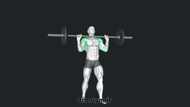 پرس سرشانه با هالتر