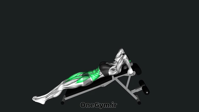 زیر شکم روی میز شیبدار