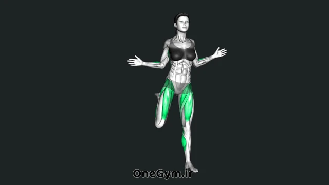 پاشنه به باسن با حرکت پارویی دست